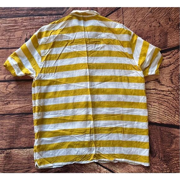 Vintage Yellow‎ Stripe GAP button up shirt size M - Picture 11 of 14